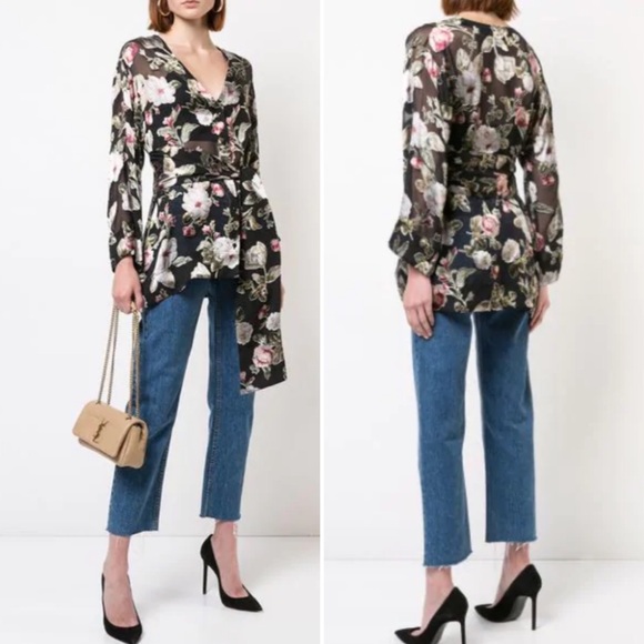 Alice and Olivia burnout floral kimono top XS - Picture 9 of 9